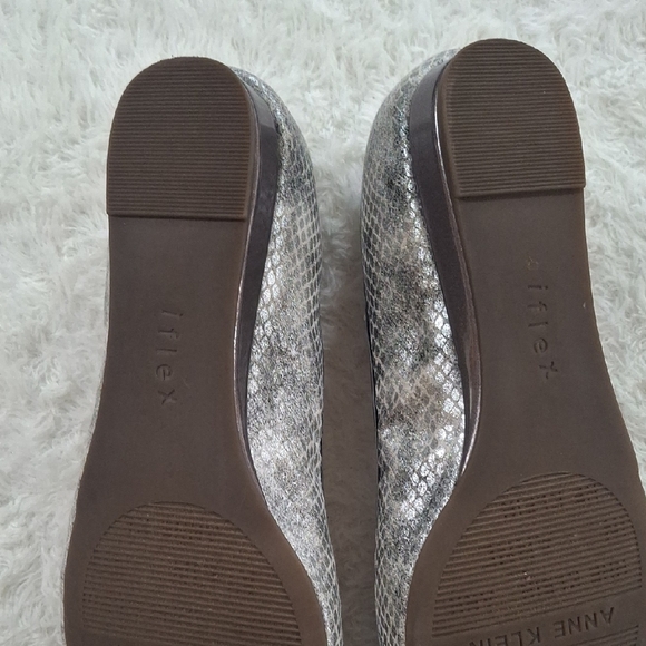 Anne Klein Silver Flats with Decorative Hardware - Picture 8 of 9